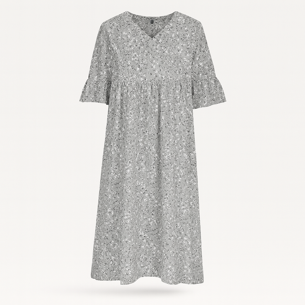 Robe à imprimé floral pour femme - Coupe mi-longue