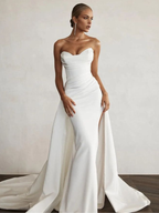 Satin wedding dress