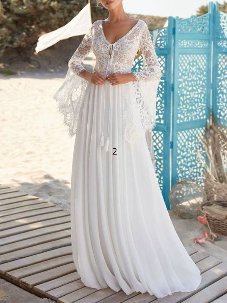 Robe de mariée satin et dentelle