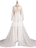 Robe de mariée satin et dentelle