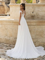 Robe de mariée satin fluide