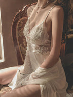 Robe nuisette en satin