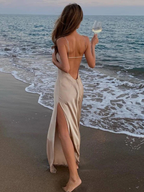 Sexy satin dress