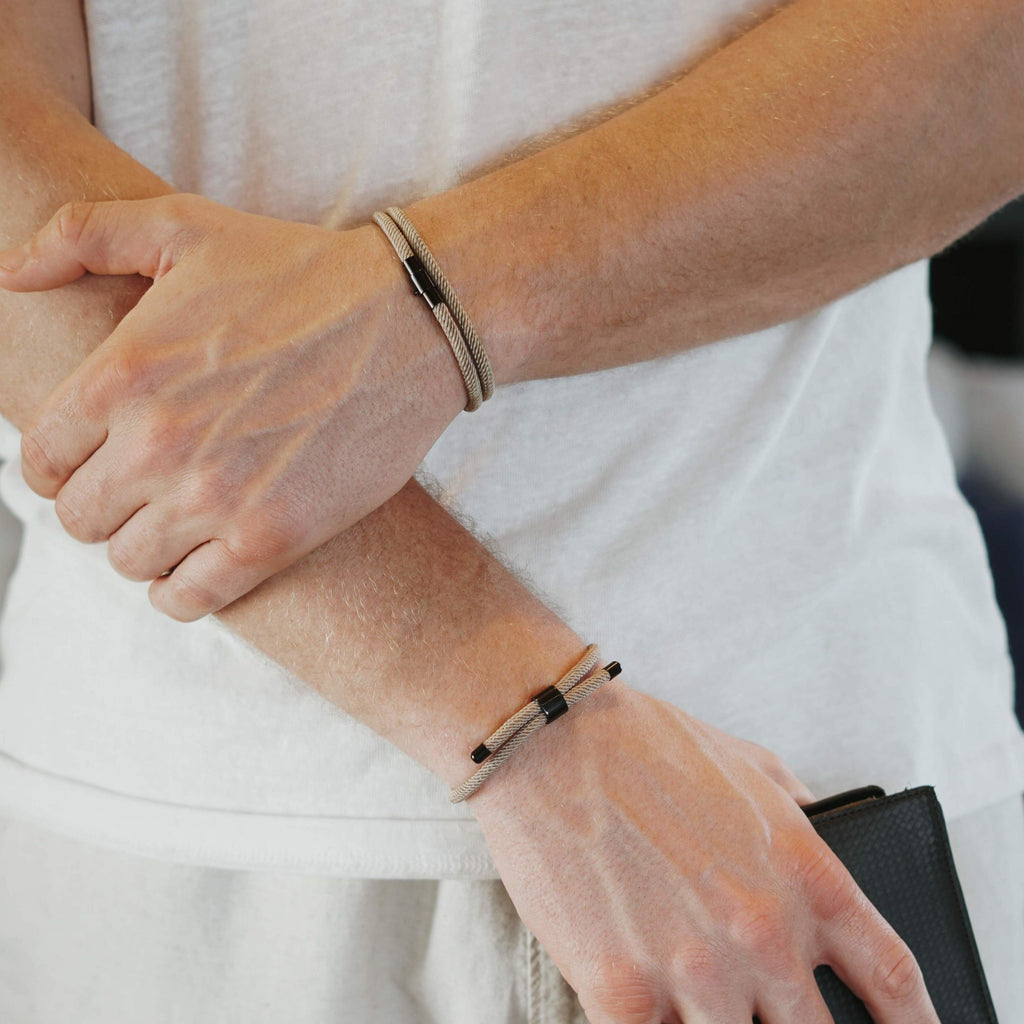 Ara - Milanese Cord Magnetic Bracelet - Brown Edition