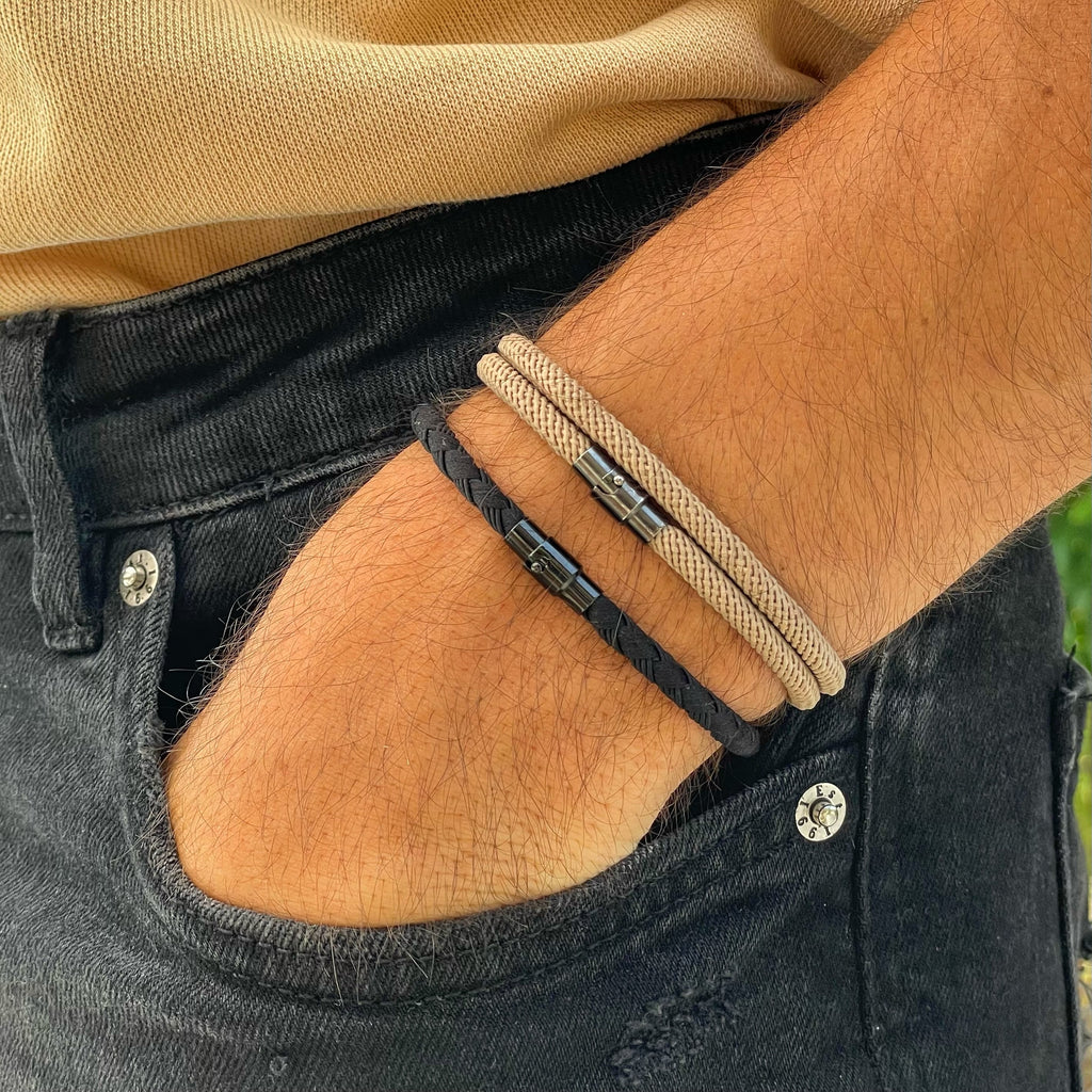 Ara - Milanese Cord Magnetic Bracelet - Brown Edition