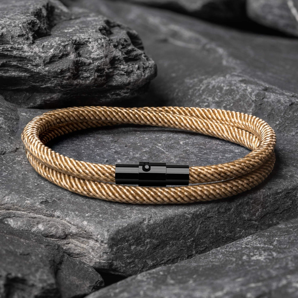 Ara - Milanese Cord Magnetic Bracelet - Brown Edition