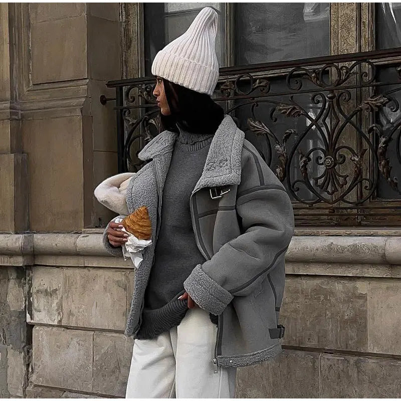 Manteau de printemps Maja pour femme – Vêtement d'extérieur doux et tendance