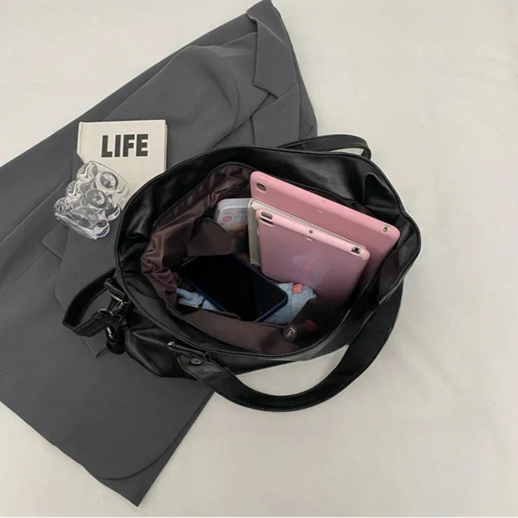 Lunelle - Grand sac à main en cuir souple