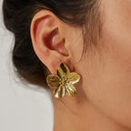 Juliette – Boucles d'oreilles Fleur Vintage en or