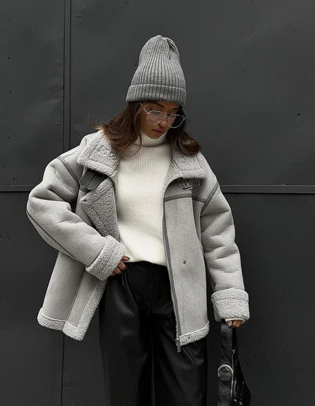 Manteau de printemps Maja pour femme – Vêtement d'extérieur doux et tendance