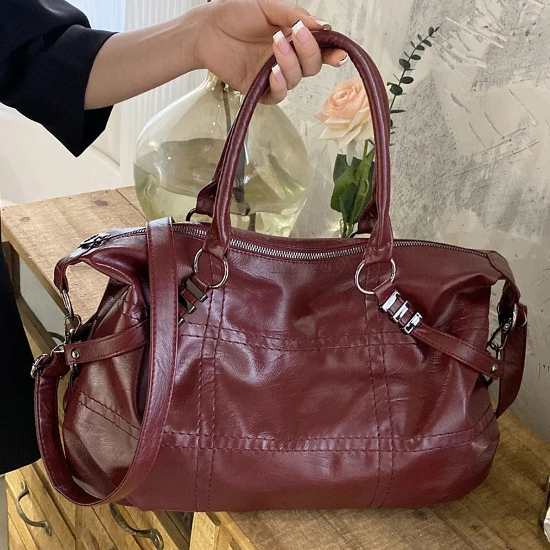 SEWY - Vintage Leather Satchel Handbag