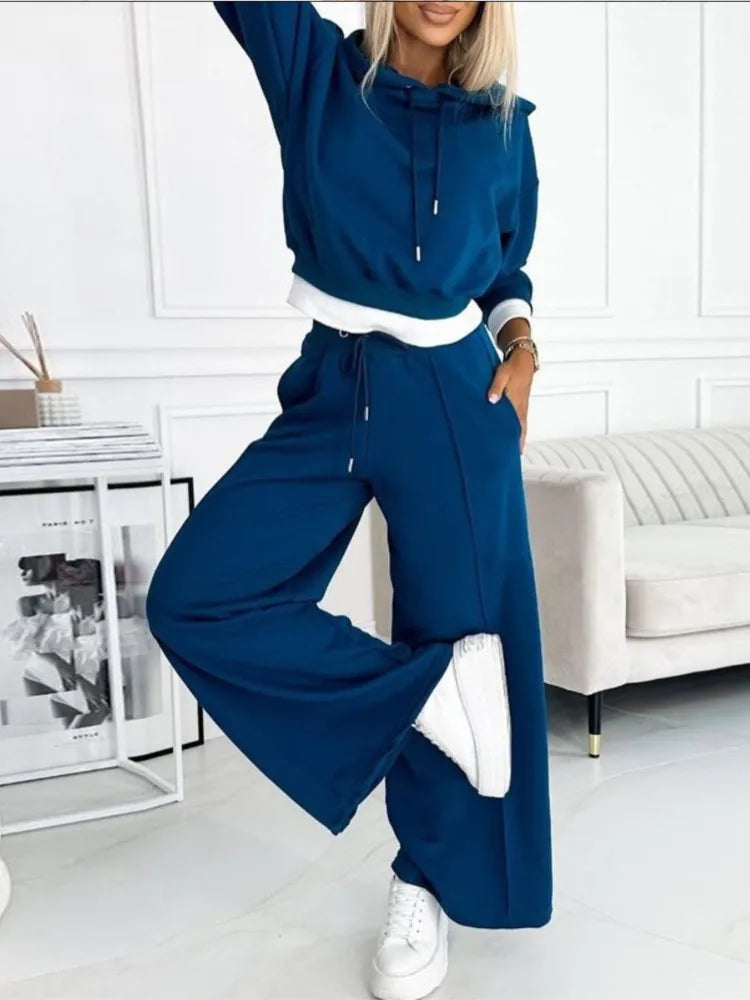 Ensemble pour femmes avec sweat à capuche et pantalon de survêtement - Confortable, élégant et polyvalent