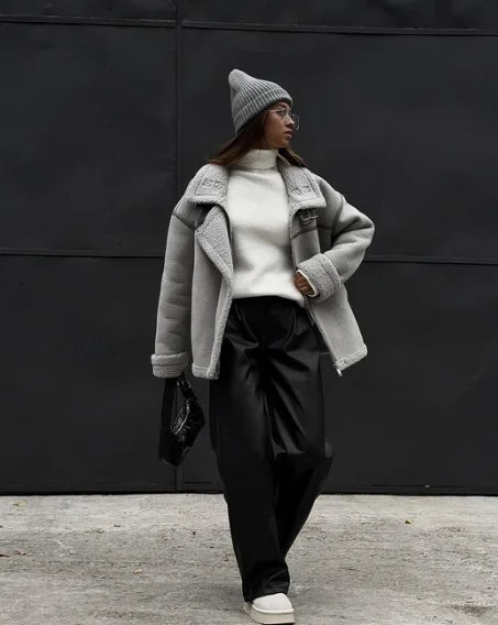 Manteau de printemps Maja pour femme – Vêtement d'extérieur doux et tendance