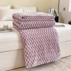 Couverture en velours à carreaux, douce, chaude et moelleuse - Couvre-canapé confortable et couverture pour adultes, enfants et animaux domestiques