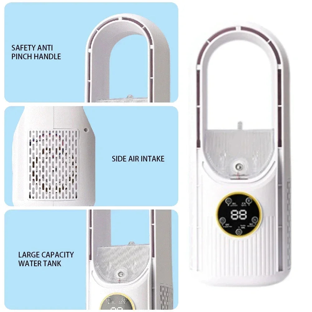 BreezePod Refroidisseur d'air portable à 6 niveaux - Brume ultrasonique, minuterie & veilleuse