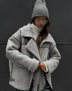 Manteau de printemps Maja pour femme – Vêtement d'extérieur doux et tendance