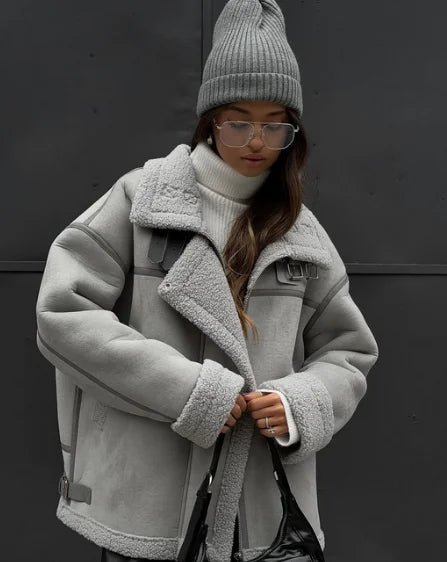 Manteau de printemps Maja pour femme – Vêtement d'extérieur doux et tendance
