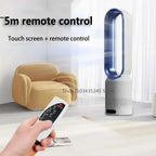 Ventilateur 3-en-1 Bladeless Tower - Sûr, Silencieux & Stylé avec 8 vitesses de vent & télécommande