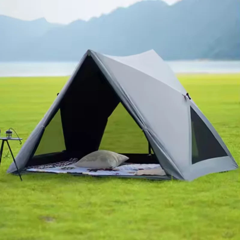 Tente de camping pop-up avec abri solaire