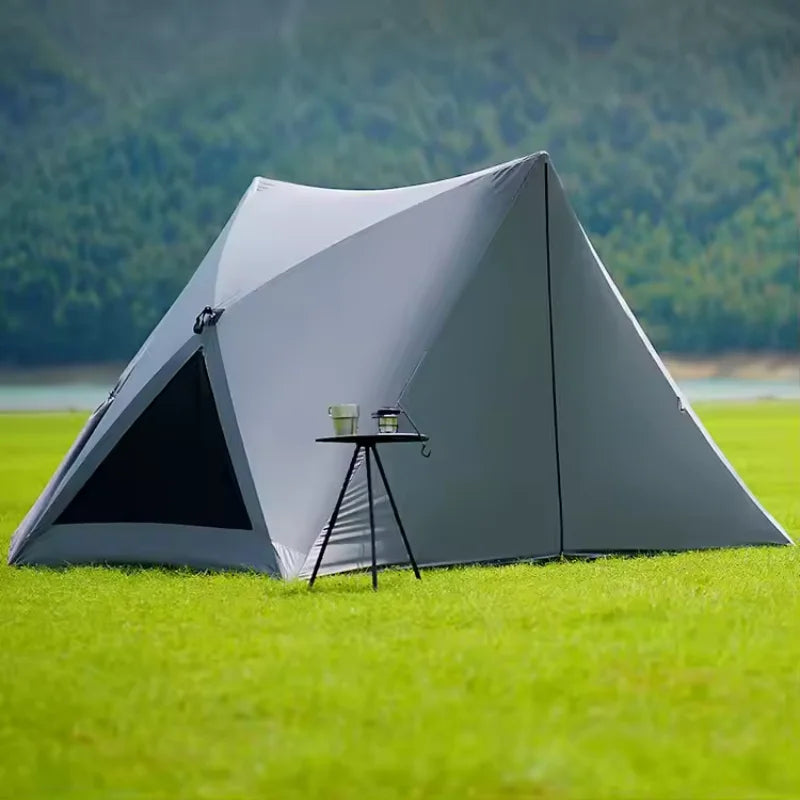 Tente de camping pop-up avec abri solaire