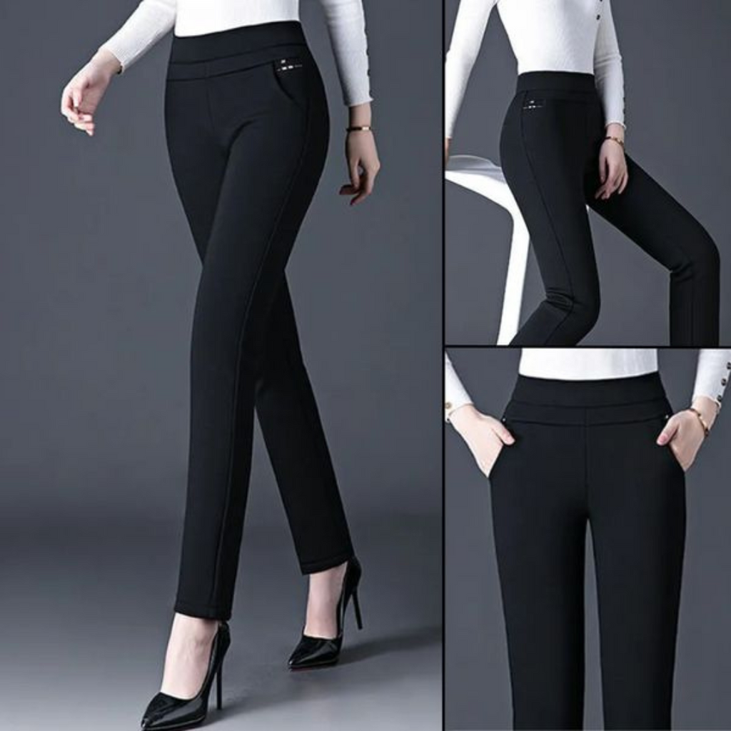 Leggings taille haute extensibles avec fausses poches