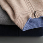 Men's Cashmere Zipper Jacket Warm and Stylish - Perfect for Autumn