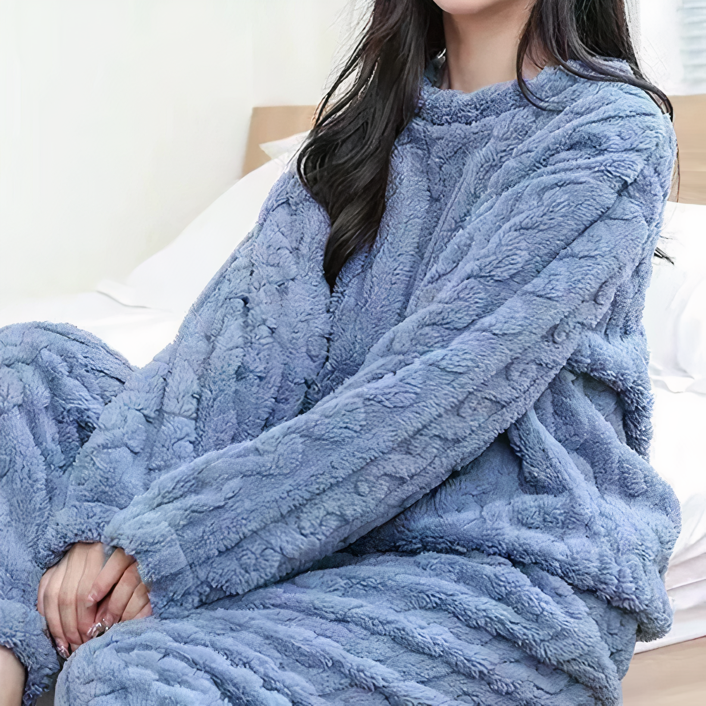 Women's warm fleece pajamas