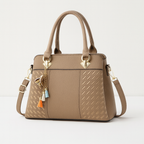 Khaki shoulder bag for women