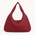 Red Woven shopping bag