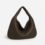 Grey Woven shopping bag