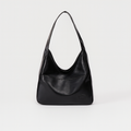 Black faux leather bag