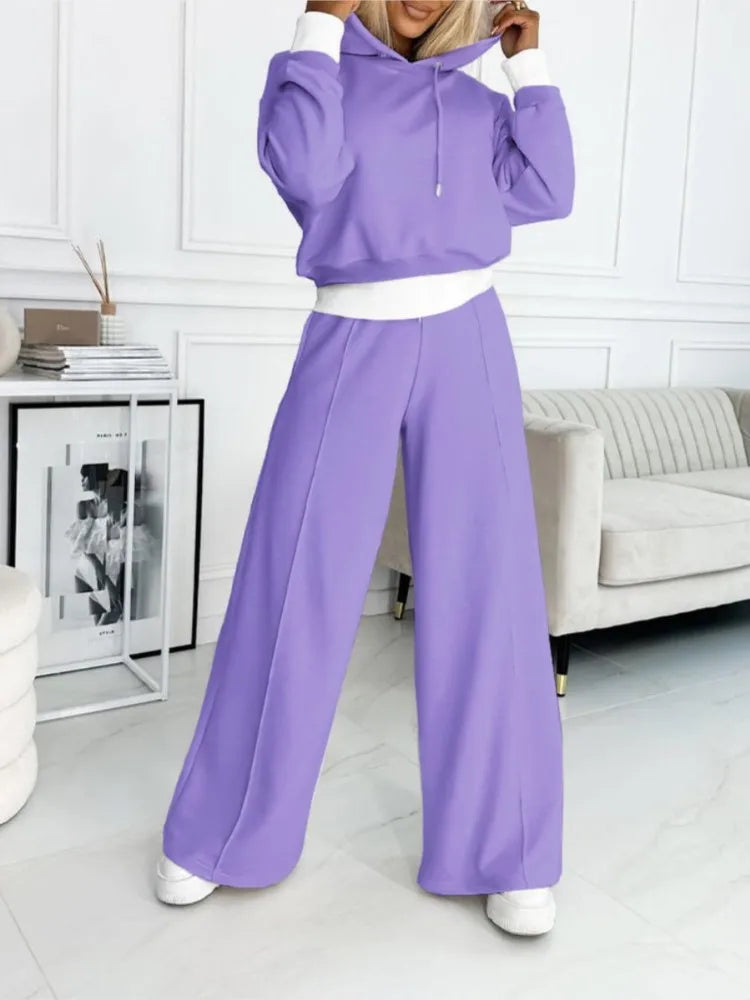 Ensemble pour femmes avec sweat à capuche et pantalon de survêtement - Confortable, élégant et polyvalent