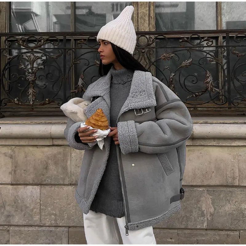 Manteau de printemps Maja pour femme – Vêtement d'extérieur doux et tendance