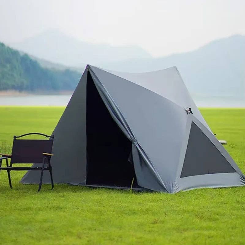 Tente de camping pop-up avec abri solaire