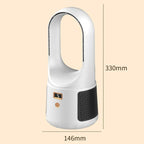 Bladeless Ventilateur de table - Ventilateur USB silencieux avec batterie pour chambre à coucher & bureau