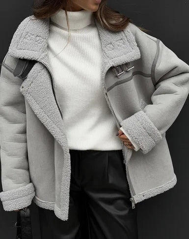 Manteau de printemps Maja pour femme – Vêtement d'extérieur doux et tendance