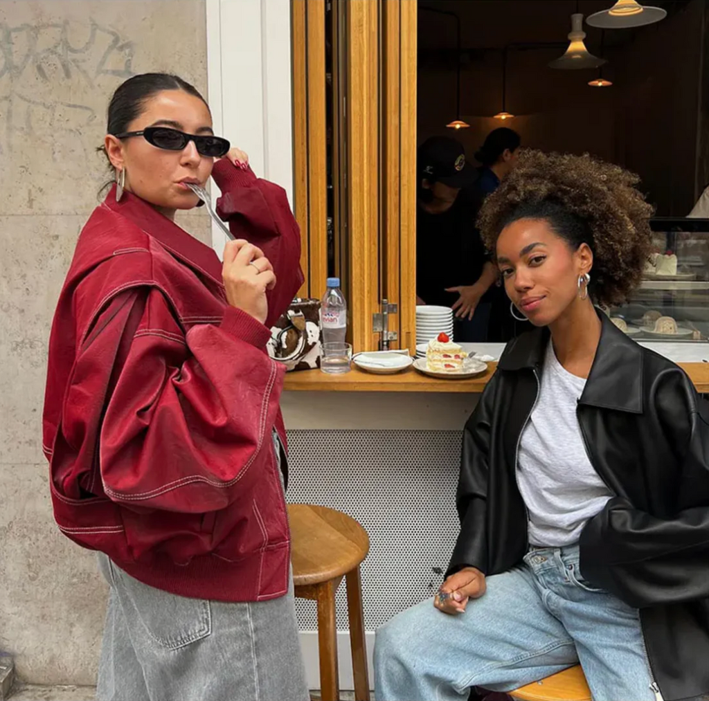FrenchFaye - Autumn Oversized Leather Jacket