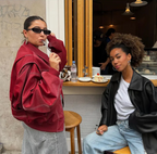 FrenchFaye - Autumn Oversized Leather Jacket