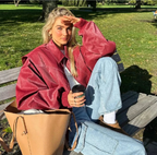 FrenchFaye - Autumn Oversized Leather Jacket