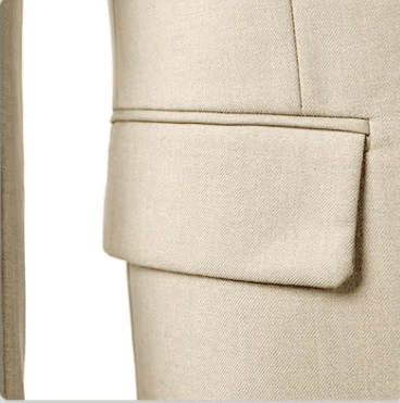 Costume homme beige 3 pièces style classique en polyester - parfait pour mariages et affaires automnales