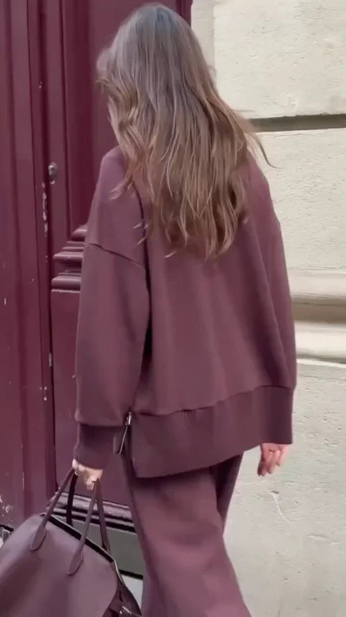 Ensemble de détente Lina pour femme – Tenue de détente élégante et confortable