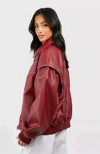 FrenchFaye - Autumn Oversized Leather Jacket