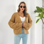 Luxurious warm long-sleeved women's sweater