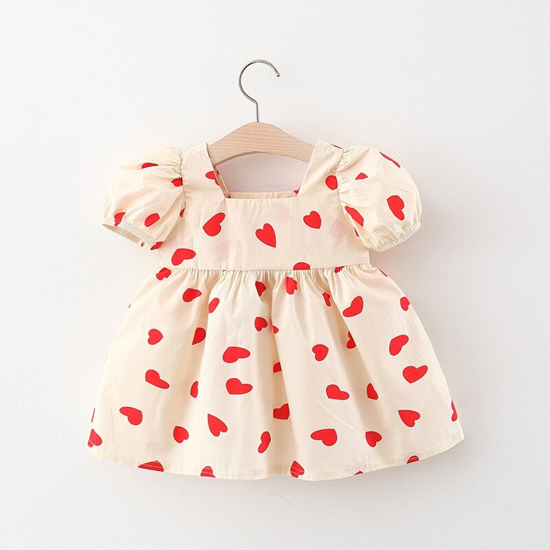 Robe Princesse Bébé Jolie Cœurs