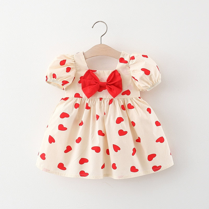 Robe Princesse Bébé Jolie Cœurs