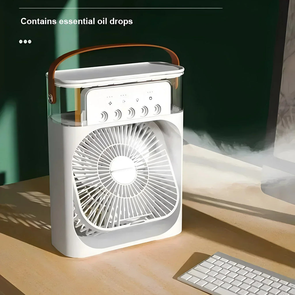 Pro 3-in-1 AirCooler - Ventilateur, climatiseur et humidificateur avec éclairage LED couleur