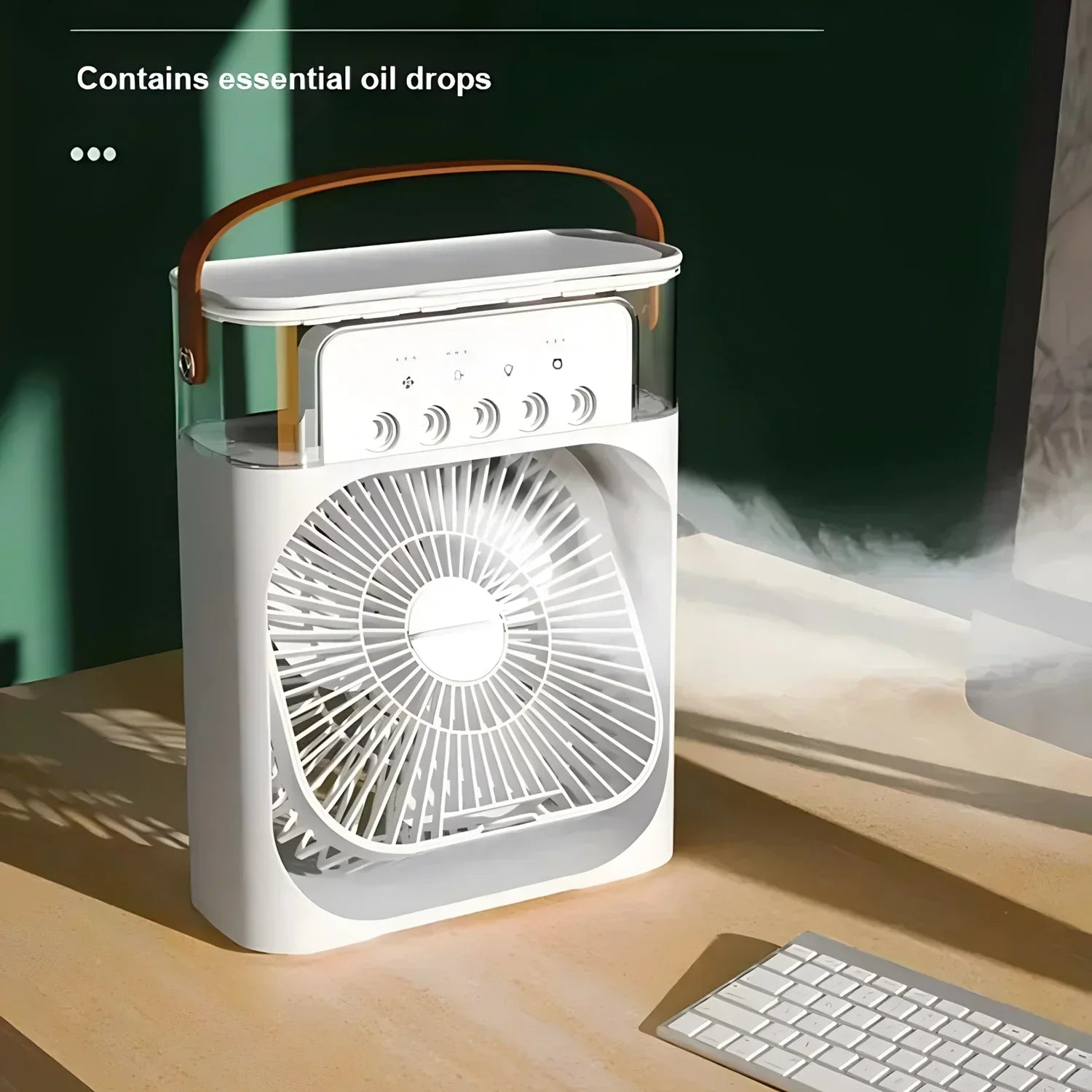 Pro 3-in-1 AirCooler - Ventilateur, climatiseur et humidificateur avec éclairage LED couleur