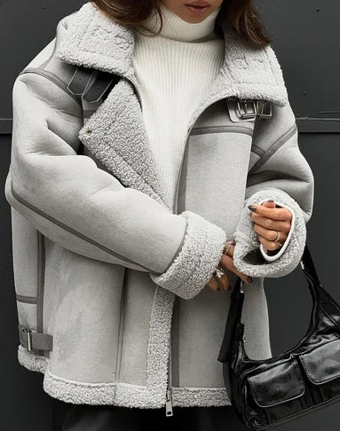 Manteau de printemps Maja pour femme – Vêtement d'extérieur doux et tendance