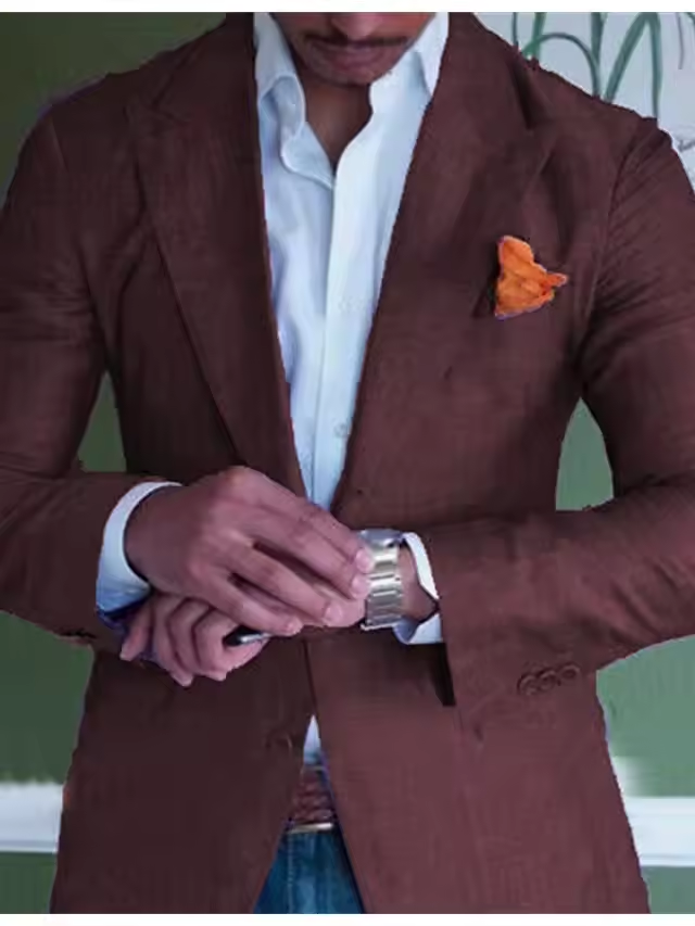 Blazer élégant en laine pour hommes