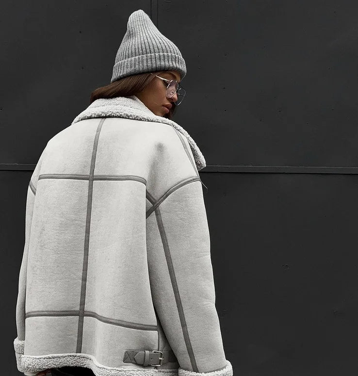Manteau de printemps Maja pour femme – Vêtement d'extérieur doux et tendance